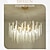 abordables Lámparas de araña-candelabros led de lujo moderno, 23.6 &quot;/ 31.2&quot; 8/12-luz de cristal dorado para interiores de hogar cocina dormitorio arte del hierro lámpara de rama de árbol lámpara creativa luz blanca cálida