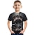 preiswerte 3D-T-Shirts für Jungen-Mode Brief Muster gedruckt Kurzarm T-Shirt Mode 3D bedruckte bunte Hemden für Jungen und Mädchen