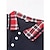 cheap Classic Polo-Men&#039;s Tennis Shirt Golf Shirt Business Casual Collar Polo Collar Short Sleeve Simple Basic Solid Color Plaid / Check Patchwork Button Summer Regular Fit Black White Red Navy Blue Blue Green Tennis
