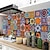 cheap Tile stickers-24Pcs Mandala Style Tiles Tickers Wall Decals Mosaic Tile Stickers Retro Wall Stickers Waterproof And Removable