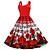 cheap Historical &amp; Vintage Costumes-Cosplay Audrey Hepburn Retro Vintage Swing Dress Flare Dress Women&#039;s Costume Vintage Cosplay Party Daily Wear 1 Bracelet