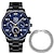 preiswerte Quarz-Uhren-Männer Quarzuhr Mode Luxus Casual Analog Armbanduhren mit Armband Set Schwarz Business Herren Edelstahl Uhren Herren Uhrenset