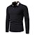 abordables Polo clásico para hombre-Hombre Camisa casual POLO Exterior Negocio Cuello de polo Clásico Manga Larga Básico Clásico Color sólido Plaid Estilo formal Botón frontal Primavera Otoño Ajuste regular Negro Blanco Gris Oscuro Gris