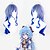 billiga Kostymperuk-peruk animation cosplay genshin effekt sött regn cos peruk blå gradvis förändring långt hår anti äkta hårbotten perukskydd