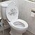 billige Dekorationsklistermærker-tegn kreativt toiletklistermærke aftageligt toiletklistermærke boligdekoration vægskilt toilet badeværelse sort 1stk