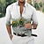 billiga grafiska skjortor för män-Herr Skjorta Grafisk skjorta Fjäder Hög krage Svart Vit Svart / Grön Gul Armégrön 3D-tryck Utomhus Ledigt Långärmad 3D-utskrift Button-Down Kläder Mode Designer Ledigt Bekväm