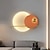 billige Vegglamper for innendørsbruk-led vegglamper sirkel design dimbar 65cm kreativ midtgang soverom stue bakgrunn veggdekorasjon vegglampe belysning 110-240v