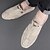 cheap Men&#039;s Shoes-Men&#039;s Loafers &amp; Slip-Ons Moccasin Hand Stitching Casual Outdoor Daily Walking Shoes Pigskin Breathable khaki Grey Spring Fall