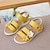 ieftine Sandale de Copii-Fete Sandale Zilnic Casual PU Absorbție de șoc Respirabilitate Non-alunecare Pantofi de printesa Copii mari (7 ani +) Copii mici (4-7 ani) Copil mic (2-4 ani) Școală Exerciții exterior Plajă Flori