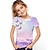 billige jentes 3d t-skjorter-søt motedyr kortermet barn 3d-trykt t-skjorte for menn og jenter kortermet rund hals