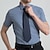 preiswerte Businesshemden für Herren-Herren Oberhemd Schwarz Weiß Marineblau Kurzarm Glatt Quadratischer Ausschnitt Sommer Hochzeit Outdoor Bekleidung Button-Down