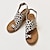 cheap Women&#039;s Sandals-Women&#039;s Sandals Wedge Sandals Orthopedic Sandals Bunion Sandals Plus Size Outdoor Daily Club Summer Wedge Heel Open Toe Elegant Casual Minimalism Canvas Buckle Solid Color Camel Leopard Black