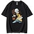 billige Cosplay-anime t-shirts og hættetrøjer til hverdagsbrug-One Piece Trafalgar lov T-shirt Grafisk Til Par Herre Dame Voksne Varmstempling