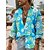 cheap Men&#039;s Shirts-Men&#039;s Shirt Summer Hawaiian Shirt Floral Graphic Prints Turndown Blue Outdoor Street Long Sleeve Button-Down Print Clothing Apparel Fashion Streetwear Designer Casual