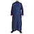 preiswerte Arabischer Muslim-Herren Kleid Thobe / Jubba Religiös Saudi-Arabisch arabisch Muslim Ramadan Erwachsene Gymnastikanzug / Einteiler