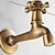 cheap Wall Mount-Outdoor Faucet Wall Mounted Single Handle/Outdoor/Indoor One Hole Centerset Retro Vintage Decorative Solid Brass Bathroom Sink Faucet Faucet Tap