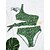 저렴한 비키니 세트-여성용 수영복 비키니 보통 수영복 레오파드 레이스 -업 2개 인쇄 클로버 수영복 비치 웨어 여름 스포츠