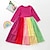 Χαμηλού Κόστους Φορέματα-Παιδιά Κοριτσίστικα Φόρεμα Συνδυασμός Χρωμάτων Μακρυμάνικο ΕΞΩΤΕΡΙΚΟΥ ΧΩΡΟΥ Κουρελού Καθημερινά Μείγμα Βαμβακιού Μακρύ Κοντομάνικο φόρεμα Καλοκαίρι 3-7 Χρόνια Ανθισμένο Ροζ Ρουμπίνι