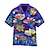 cheap Men&#039;s Camp Shirts-Men&#039;s Shirt Summer Hawaiian Shirt Floral Car Graphic Prints Turndown Purple Street Casual Short Sleeves Print Button-Down Clothing Apparel Tropical Fashion Streetwear Hawaiian