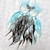 abordables Attrapeurs de rêves-chouette attrape-rêves cadeau fait main avec plume colorée crochet fleur vent carillon ornement tenture murale décor art bohème style 8x55cm/3&#039;&#039;x22&#039;&#039;