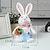 levne Dekor a noční světla-hračka velikonočního králíka stojící kreslený film roztomilé noviny vejce ředkev svítící králík stolní dekorace velikonoční dekorace