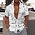 זול חולצות הוואי דש לגברים-בגדי ריקוד גברים חולצה חולצת הוואי הדפסים גרפיים לְעַגֵן צווארון מתקפל שחור צהוב שחור / חום אודם חום רחוב קזו&#039;אל שרוול קצר דפוס כפתור למטה ביגוד וינטאג&#039; טרופי ספורט סגנון רחוב