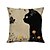cheap Animal Style-Cat Dog Double Side Pillow Cover 4PC Soft Decorative Square Cushion Case Pillowcase for Bedroom Livingroom Sofa Couch Chair