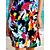 cheap Casual Dresses-Women&#039;s Beach Dress Beach Wear Print Mini Dress Color Block Casual Modern Short Sleeve Crewneck Outdoor Daily Regular Fit Green 2023 Summer Spring S M L XL
