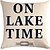cheap Decorative Pillows-Lake House Anchor Double Side Pillow Cover 4PC Soft Decorative Pillowcase for Bedroom Livingroom Sofa Couch Chair Machine Washable