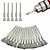cheap Drill Bit Set-45-piece set of wire brush metal rust removal wheel with handle wire wheel rod flat copper wire wheel t-shaped polishing brush rust removal