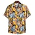 halpa miesten kesäiset havaijilaiset paidat-Miesten Paita Havaiji paita Button Up paita Kesä paita Rento paita Vaalean keltainen Musta Valkoinen Keltainen Vaalean vihreä Lyhythihainen Kukka / Kasvit Paitapuserokaula-aukko ulko- Bile Painettu