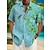 billiga grafiska skjortor för män-Herr Skjorta Hawaii skjorta Knytbatik Grafiska tryck Nedvikt Purpur Fuchsia Brun Grön Vit + Vit Gata Ledigt Kort ärm Mönster Button-Down Kläder Tropisk Mode Streetwear Hawaiisk