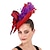 baratos Chapéus e Fascinators-Fascinadores Sinamay Casamento Kentucky Derby coquetel Retro Casamento Com Penas Floral Capacete Chapéu