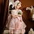 olcso Alkalmi ruhák-Gyerekek Lány Party ruha Virág Rövid ujjú Esküvő Keresztelő ruha Édes Poliészter Virágos lány ruha Nyár 3-10 év Világoszöld Arcpír rózsaszín Medence