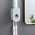 voordelige badkamer organisator-automatische tandpastadispenser, knijper, stofdichte houder voor aan de muur in de badkamer, tandenborstelhanger