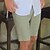 cheap Men&#039;s Shorts-Men&#039;s Shorts Linen Shorts Summer Shorts Beach Shorts Pocket Plain Comfort Breathable Outdoor Daily Going out Linen / Cotton Blend Fashion Streetwear Gray Green White