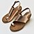 cheap Women&#039;s Sandals-Women&#039;s Sandals Wedge Sandals Orthopedic Sandals Bunion Sandals Plus Size Outdoor Daily Club Summer Wedge Heel Open Toe Elegant Casual Minimalism Canvas Buckle Solid Color Camel Leopard Black