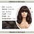 cheap Synthetic Wig-Short Black Bob Wigs with Bangs Synthetic Straight Bob Wigs for Women Natural Looking Black Short Bob Wig Heat Resistant Colorful Halloween Bob Wigs for Daily Party