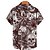 cheap Men&#039;s Shirts-Men&#039;s Shirt Summer Hawaiian Shirt Skull Graphic Prints Leaves Turndown Red Outdoor Street Short Sleeves Button-Down Print Clothing Apparel Sports Fashion Streetwear Designer