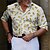 cheap Men&#039;s Shirts-Men&#039;s Shirt Floral Graphic Prints Turndown Yellow Blue Outdoor Street Long Sleeve Button-Down Print Clothing Apparel Fashion Streetwear Designer Soft