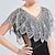 cheap Wedding Guest Wraps-Shawls Women&#039;s Wrap Sparkle &amp; Shine Vintage Sleeveless Sequined Wedding Wraps With Glitter For Party Spring &amp; Summer