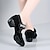 economico Sneakers da danza-Per donna Scarpe da ginnastica da ballo Fai pratica con le scarpe da ballo Prestazioni Addestramento Esterno Maglia Prova Tacco spesso Nero