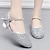 preiswerte Schuhe für Standardtanz und Modern Dance-Damen Ballsaal Schuhe für modern Dance Leistung Bühne Innen Absätze Starke Ferse Silber Rosa Gold