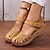 cheap Women&#039;s Sandals-Women&#039;s Sandals Wedge Sandals Plus Size Outdoor Beach Cut Out Platform Wedge Heel Round Toe Casual Minimalism Faux Leather Buckle Solid Color dark brown White khaki