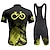 cheap Men&#039;s Clothing Sets-21Grams Men&#039;s Cycling Jersey with Bib Shorts Short Sleeve Mountain Bike MTB Road Bike Cycling Light Yellow Yellow Wine Graphic Bike Clothing Suit 3D Pad Breathable Moisture Wicking Quick Dry Back
