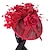 abordables Chapeaux et coiffes-Fascinateurs Sinamay Mariage Derby kentucky cocktail Rétro Mariée Avec Plume Fleur Casque Couvre-chef