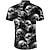 preiswerte Hawaiihemden mit Revers für Herren-Herren Hemd Totenkopf Motiv Grafik-Drucke Umlegekragen Schwarz Rote Purpur Schwarz+Weiß Strasse Casual Kurze Ärmel Bedruckt Button-Down Bekleidung Modisch Cool Punk &amp; Gothic