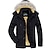 cheap Men&#039;s Downs &amp; Parkas-Men&#039;s Winter Coat Winter Jacket Classic Style Camping &amp; Hiking Warm Zipper Pocket Black khaki Army Green Dark Blue Puffer Jacket