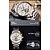baratos Relógio Automático-Relógio mecânico masculino kinyued relógio de pulso de luxo relógio analógico esqueleto oco relógio mecânico automático para homem relógio masculino à prova d&#039; água
