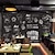 cheap Culinary &amp; Shop Wallpaper-Coffee Cafe Mural Wallpaper Wall Sticker Covering Print Peel and Stick Self Adhesive Removable for Coffee Cafe Blackboard Canvas Home Décor Multiple Size